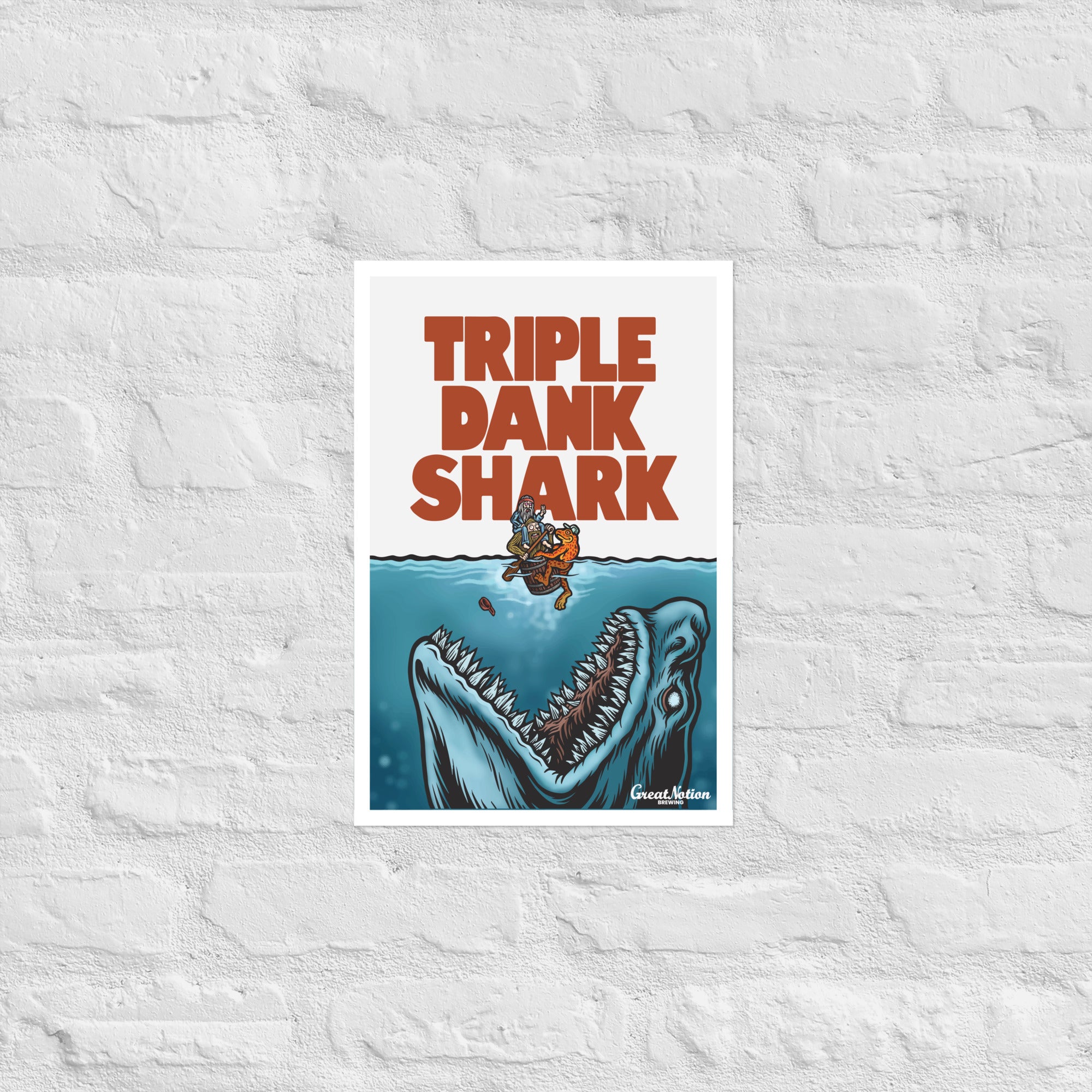 Triple Dank Shark Art Print